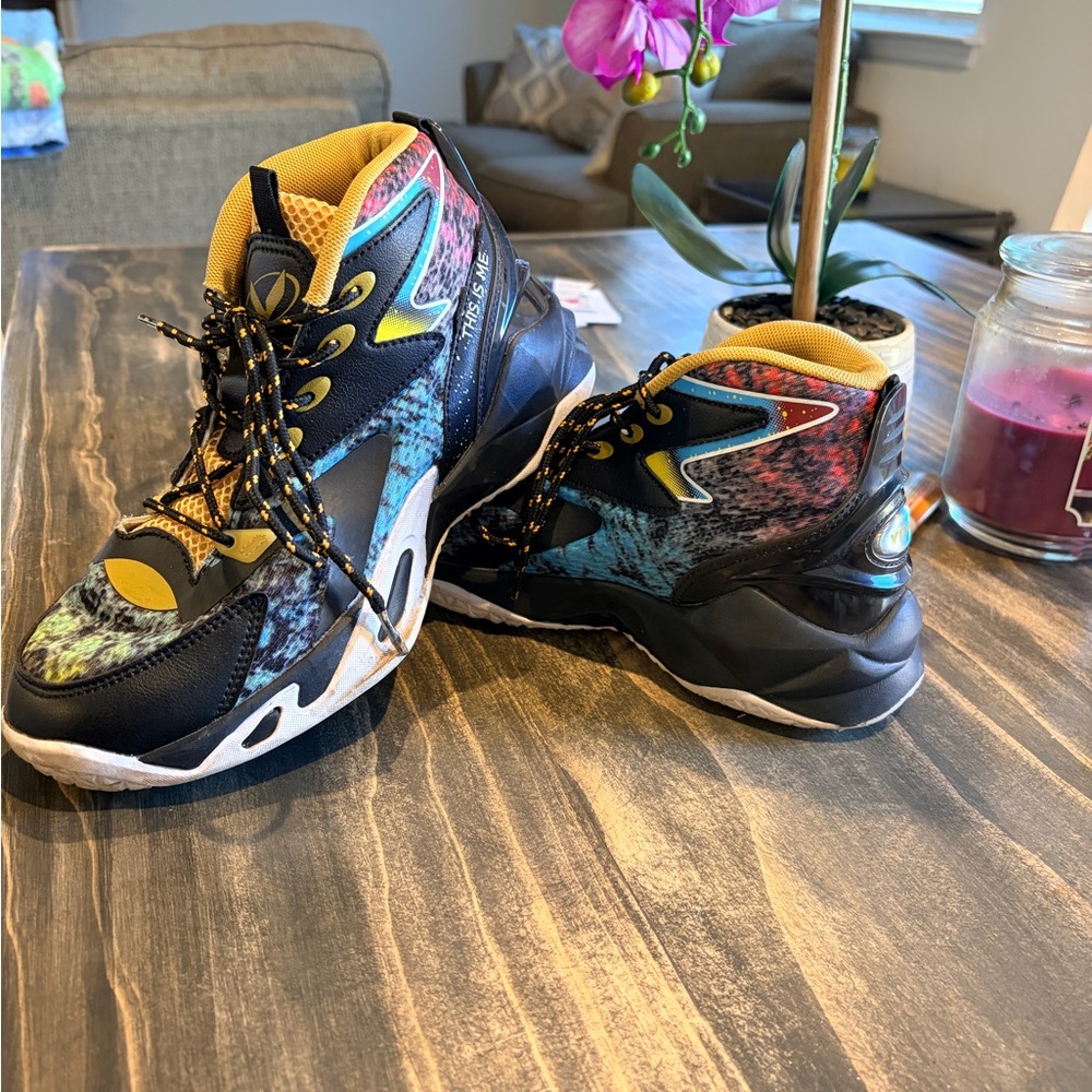 Colorful High-Top Sneakers